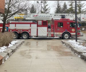 Markham Fire Fighters visit St. Justin, Martyr