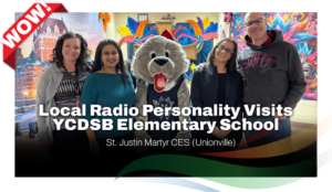 Local Radio Personality Visits YCDSB Elementary School